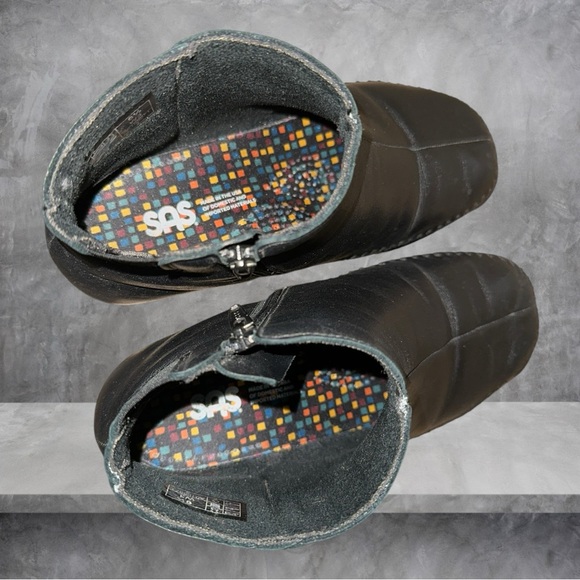 👢 SAS Genuine Leather Ankle Booties – Extra Wide (W3) – Size 6.5 - Picture 5 of 12